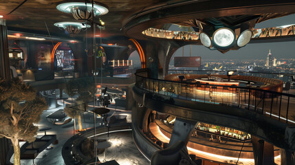 Sky lounge bar future design
