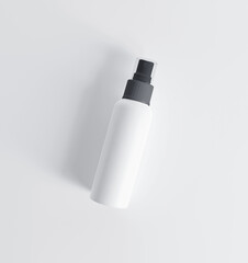 3d render white spray bottle