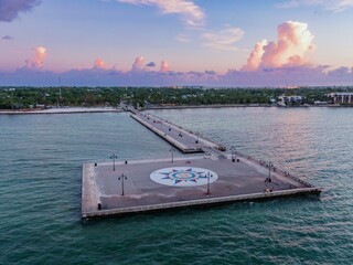 Edward B. Knight Pier in Key West, Florida, United States.