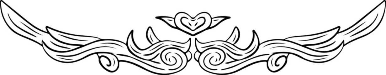 luxury wedding border divider