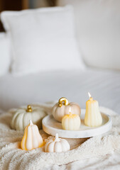 White Interior Decoration Halloween. Home Ideas