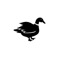 Duck logo vector illustration design template. Duck icon with attractive design.