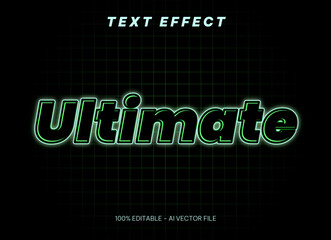 ultimate neon editable text effect