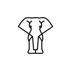 Elephant icon. Simple elephant icon for social media, app, and web design. Vector illustration