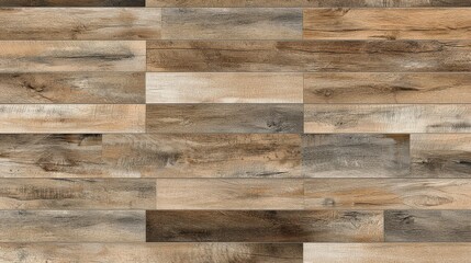 Naklejka premium A wood-look tile showcasing natural grain patterns, offering the warmth of wood combined with the durability and low maintenance of tile, perfect for any interior space.