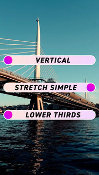 Vertical Stretch Simple Lower Thirds