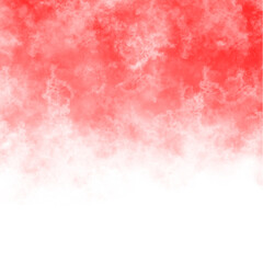 Red fog texture on transparent background. Steam special effect. Realistic cloud smoke or mist overlay