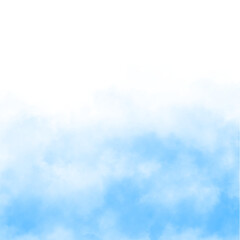 blue sky clouds or fog on transparent backgrounds