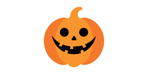 Halloween pumpkin isolated on white