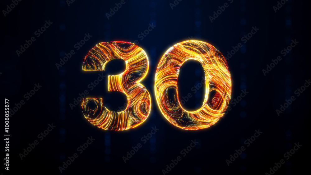 Poster a glowing 