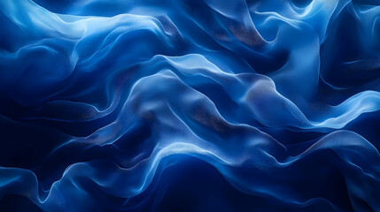 Obraz premium Abstract Blue Waves 3D Illustration