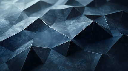 Abstract 3D Blue Geometric Background