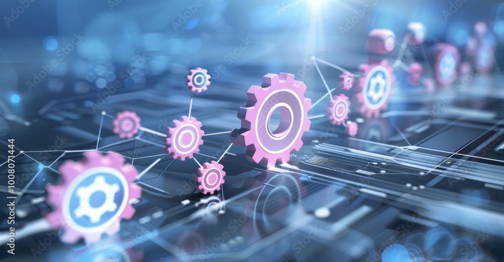 Poster exploring the significance of gears in the automation industry
