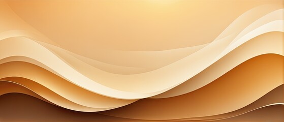 Abstract Waves of Warm Colors Creating a Serene and Harmonious Atmosphere in Digital Artwork