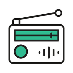 A classic radio for listening to AM,FM broadcasts