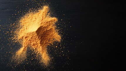 Fototapeta premium A burst of sour powder in midair, creating an explosion of tangy flavor, symbolizing sour candy or seasoning