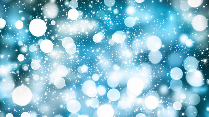 "青い光のキラキラした背景素材."