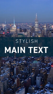 Vertical Stylish Corporate Title