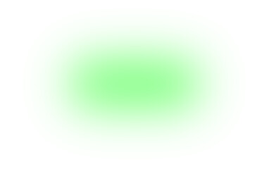 Green round gradient transparent background