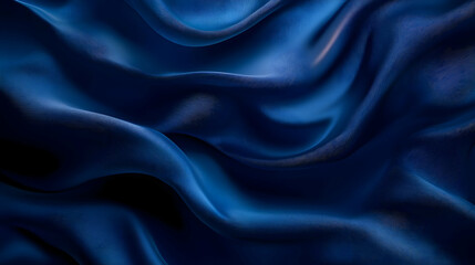 Obraz premium Abstract Blue 3D Wavy Background