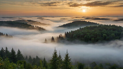 Fototapeta premium Morning in the forest
