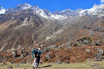 Fototapeta premium kanchenjunga base camp / circuit trek