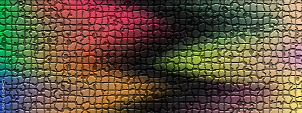 Aufkleber abstract mosaic grainy colorful gradient with grain realistic noise effect texture background. desig