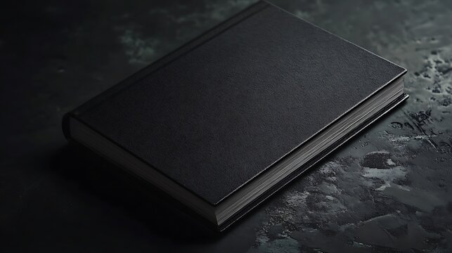 Black Book Mockup in Dark background
