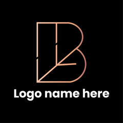 BLF Latter logo, Professional b logotype template, BL Logo