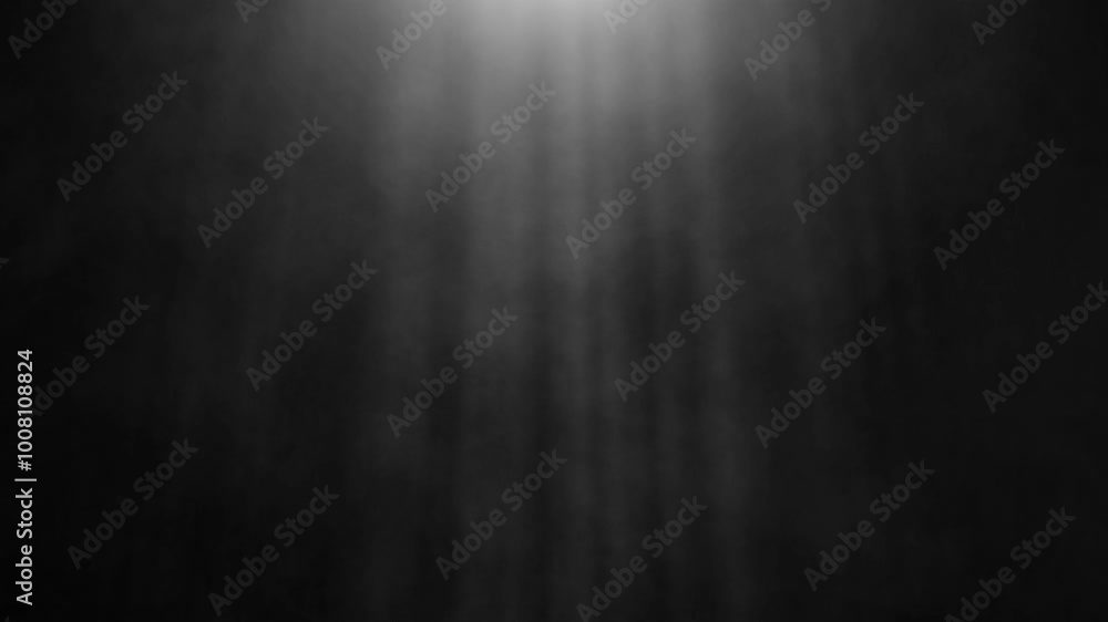Poster smoke and light rays flowing across a black background with billowing fog and glowing rays for a cin