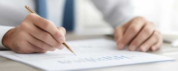 Client reviewing financial charts with a consultant, photorealistic