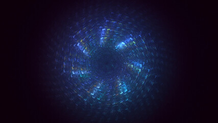 3D manual rendering abstract circle light background. Its not AI Generatd illustration.