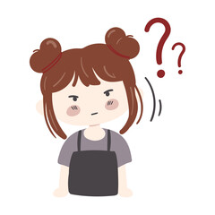 Cute Cartoon Girl Character Kid