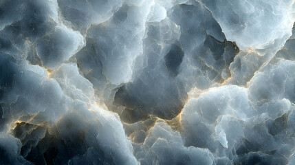 Abstract Background with Blue and Gold Swirls