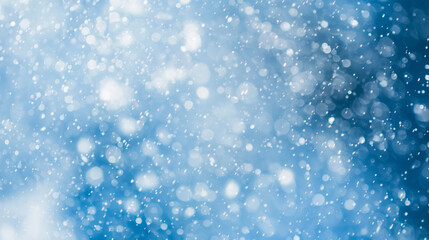 Fototapeta premium Winter snowy background bokeh. Ai