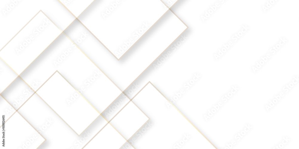 Aufkleber Abstract geometric technological background. vector creative design,Modern simple line abstract light silver background vector. Elegant concept design with golden line. Vector illustration.	