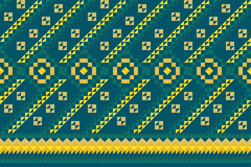 Pixel pattern Green Yellow