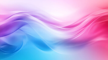 Fototapeta premium Abstract waves of pink and blue.