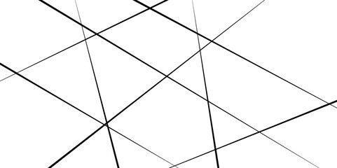 Abstract lines in black and white tone of many squares and rectangle shapes on white background.