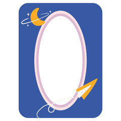 Cute Playful Frame Illustration