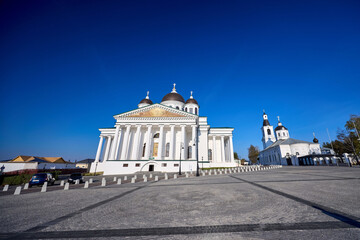 Majestic Resurrection Cathedral on Sunny Morning in Arzamas
