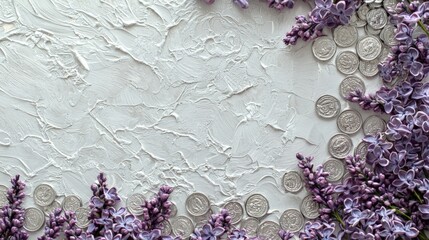 Elegant Silver Accents with Blooming Spring Flowers