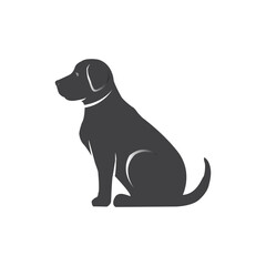 Dog silhouette collection vector. Dog in various poses and activities like jumping, sitting, running, playing, and standing. Silhouette black puppies, pet dog vector isolated on a white background.