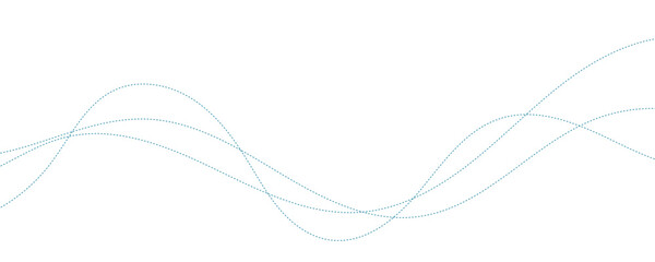 abstract vector blue wave lines on a white background
