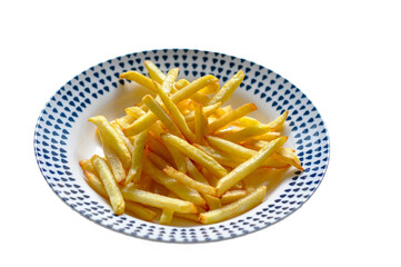 French fries that have been cut and fried are ready to eat