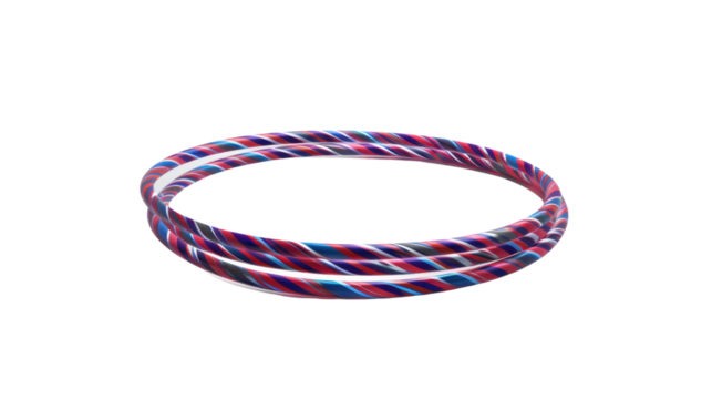 Hula hoop on white background
