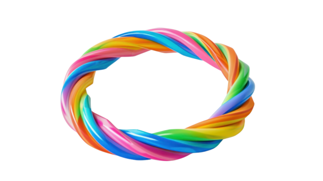 Hula hoop on white background