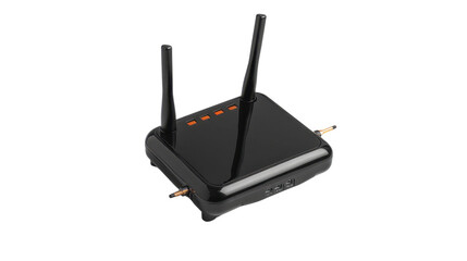 Fototapeta premium Internet modem on white background