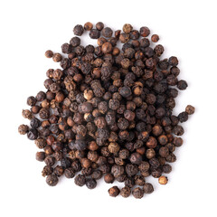 Black pepper isolated on a white background