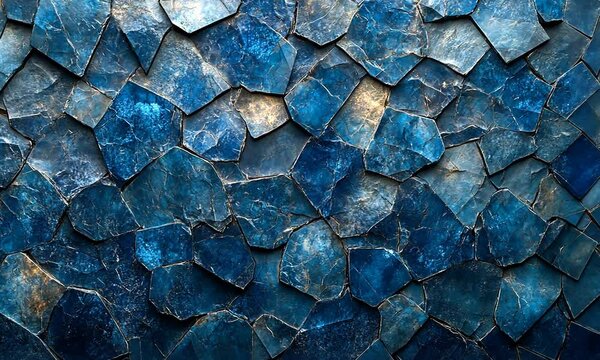 Blue Stone Wall Texture
